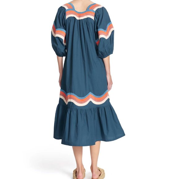 COREY LYNN CALTER THE MIRIAM WAVE DRESS in Coral - Picture 11 of 12